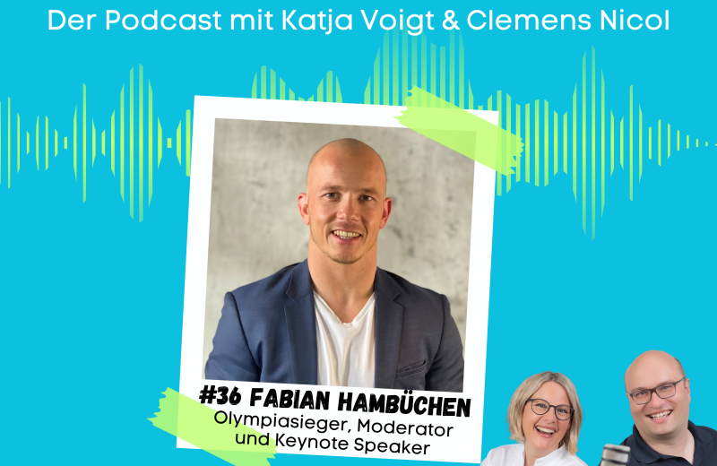 Cover Fabian Hambüchen. Er ist zu Gast im Podcast "Das versendet sich" von Katja Voigt & Clemens Nicol